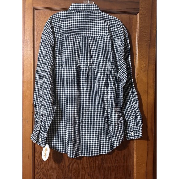 NWT Durable Brand Utility Super Duty LS Shirt Men's Size M Navy & White - Picture 2 of 6